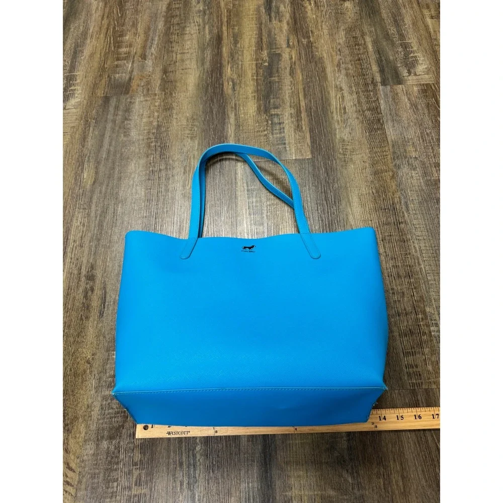Marc Tetro Blue Dog Print Tote Bag and Matching Cosmetic‎ Pouch Set Please Read